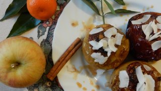 постни ябълки, пълнени ябълки роси