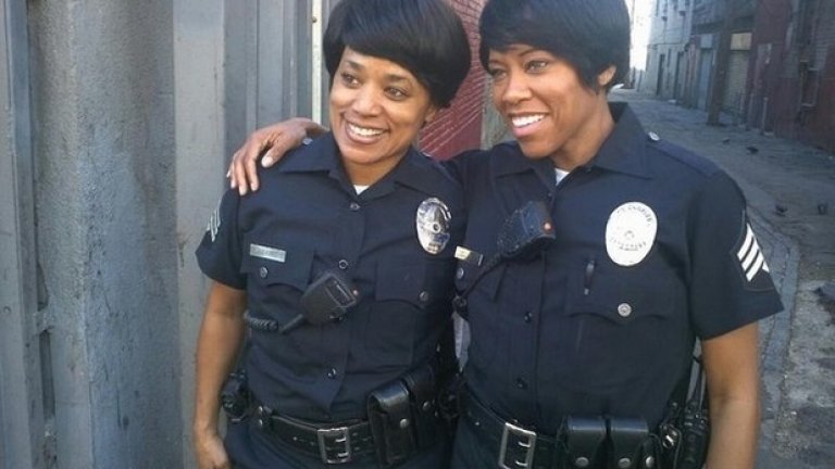 Реджина Кинг и дубльорка