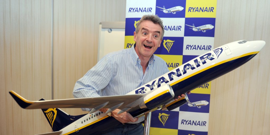 Irish budget airline Ryanair CEO Michael