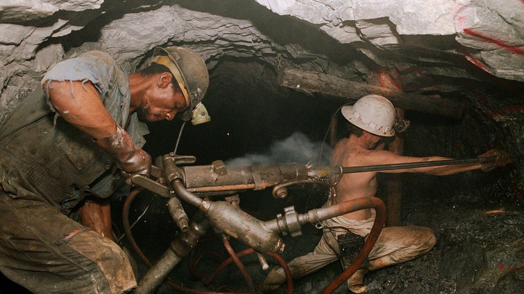 Miners Digging for Gold