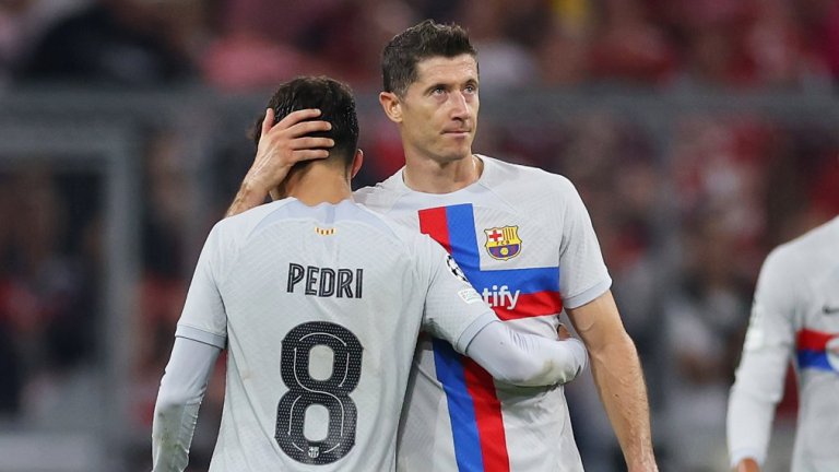 Това не беше вечерта на Левандовски и кошмарите на Барса срещу Байерн продължиха