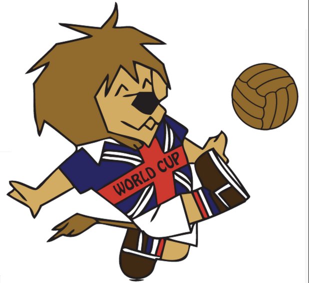 1966 г. - Лъвчето Уили сложи началото на една от най-чаровните традиции на световните първенства.
Типичен символ на Великобритания, то носи екипче с надпис World cup и става символ на 60-те години във футбола.
