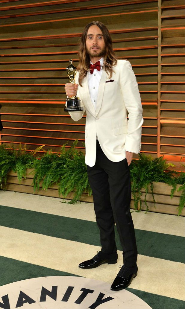 Победителят за най-секси мъж вегатарианец в конкурса на PETA за 2014 година е Джаред Лето. Спечелилият Оскар актьор и вокалист на 30 Seconds to Mars e вегетарианец от тийнейджър, а по-късно става и веган, на снимката от тазгодишната церемония на Филмовата академия, Джаред е на 42 години.