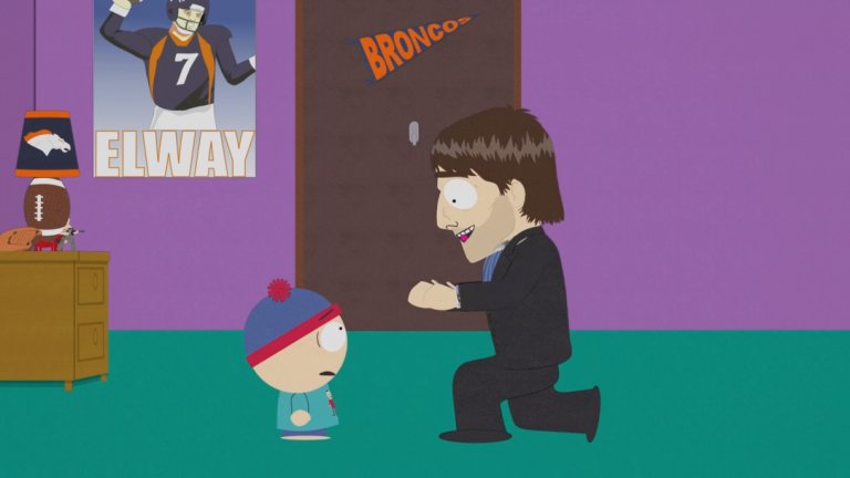 Сезон 9 - Trapped in the ClosetВ този епизод на South Park сциентологията е обявена без свян за „голяма тлъста глобална измама“, а на мушката на Стоун и Паркър е най-вече Том Круз - един от най-шумните и досадни сциентолози. Заглавието на серията е директна подигравка със сексуалността на Круз, но освен това става ясно, че за да се разбере най-голямата тайна на сциентологията, последователите ѝ трябва да отделят крупна сума пари. Излишно е да казваме, че актьорът и други представители на сциентологията са бесни след излъчването на епизода.