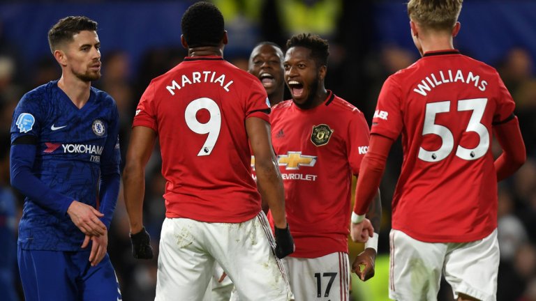 За трети път през сезона Юнайтед побеждава Челси - два пъти в първенството и веднъж за Купата на лигата