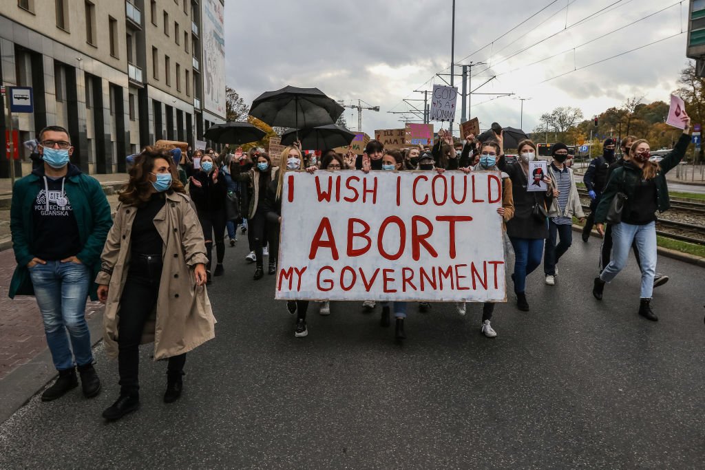 протест, аборти, Гданск, Полша