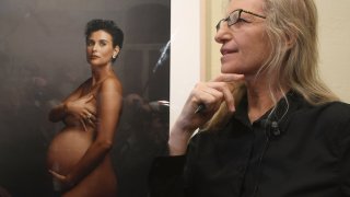 деми мур, бременна, гола, ани лейбовиц