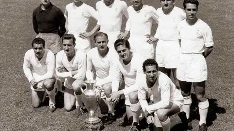 Реал Мадрид, 1956-1966-а.
Доминацията на Мадрид в първите 5 издания на турнира е смазваща. Жертвите на финалите са Стад дьо Реймс (два пъти), Фиорентина, Милан и Айнтрахт.
Това е отбор-машина, а бялото става символ на мощ. Реал пък е отбор №1 в Европа вече повече от половин век, след като е първият голям хегемон.