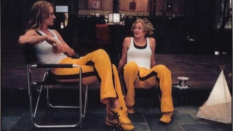 Ума Търман и дубльорката Зоуи Бел