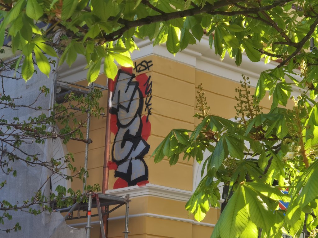 Графит се появи върху прясно ремонтираната сграда на Богословския факултет