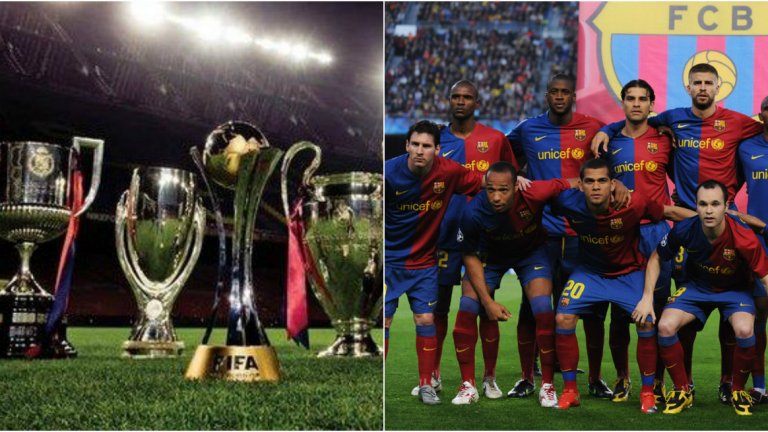 Треньор на този велик отбор на Барселона бе Пеп Гуардиола