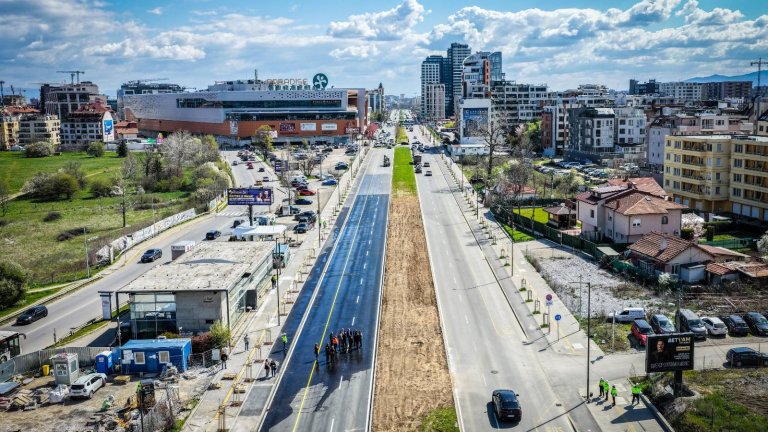 Пускат движението по бул. "Тодор Каблешков" в София
