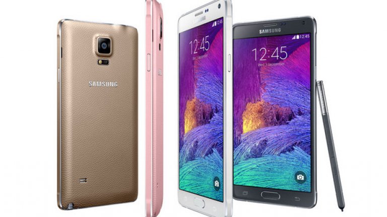 Samsung Galaxy Note 4  
 Три години преди Apple да представят огромния iPhone 6 Plus, вече на пазара имаше Samsung Galaxy Note. Оригиналният 5.7-инчов “фаблет” беше първият, произведен от голям производител на смартфони; той включва писалка, позволяваща ви да добавяте анотации към снимки и да драскате набързо на ръка бележки, които се конвертират в цифров текст. 
 Galaxy Note 4 може да се похвали с прекрасен Super HD екран, рязка камера, издържаща по-дълго батерия и здрав алуминиев корпус. Тези флагмански функции му помагат да си гарантира място точно след събрата от Galaxy S5 в списъка с любими джаджи на потребителите на Yahoo.