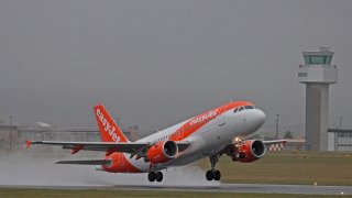Easyjet Airbus A319 G-EZGI at Isle of Man