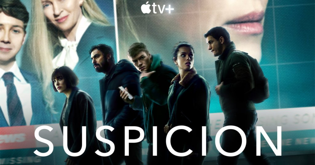 Suspicion (Apple TV+) - 4 февруари
Животът на петима души - трима мъже и две жени - се обръща с главата надолу, след като биват нарочени от полицията в Лондон за похитители на сина на американски медиен магнат. Те се впускат в отчаяно състезание с времето, за да докажат, че са невинни. 
Въпросът обаче е дали ще се намери някой, който да им повярва. И по-важното - дали всички те са наистина невинни. 
Интересно ще е да видим тук Ума Търман, която влиза в ролята на всевластната медийна господарка Катрин Нюман. Самият сериал също така обещава достатъчно напрежение, преследване и интриги, за да задържи окото на феновете на по-екшън ориентираните шоута.