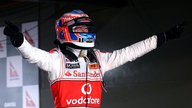 Дженсън Бътън взе победа още във втория си старт с болид на McLaren