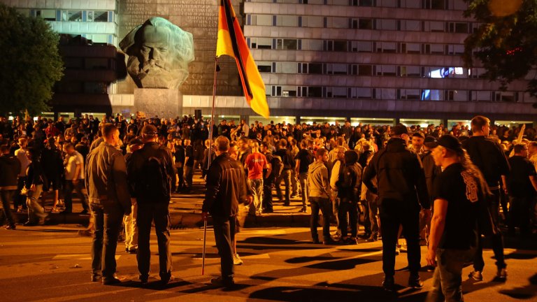 Мобилизацията на националистическите фракции в Кемниц изненада местната полиция
