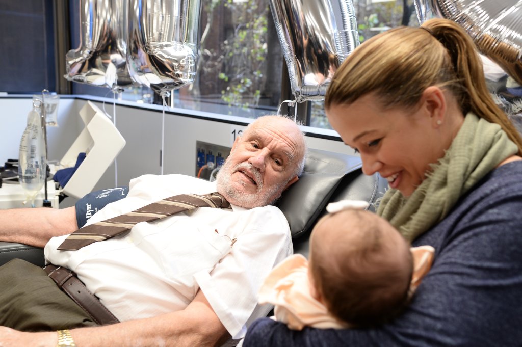 Last blood donation of 81-year-old with rare blood group