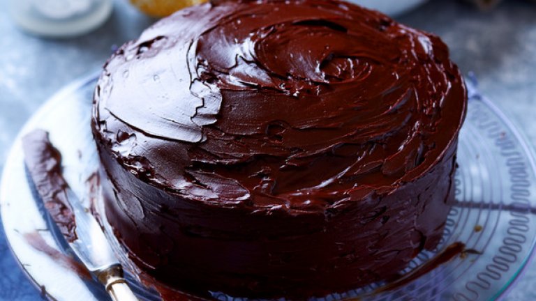 Торта "Негърче" с шоколадова глазура
