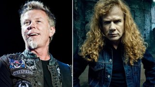 Дейв Мъстейн и Metallica
Напрежението между легендите и техния бивш китарист (впоследствие фронтмен на Megadeth) продължи близо три десетилетия, преди всички заедно да споделят сцената през 2010 г. не къде да е, а в София на националния стадион „Васил Левски“ за Sofia Rocks – шоуто Big 4 с участието на Metallica, Megadeth, Slayer и Anthrax.
Иначе Мъстейн е бил изхвърлен от Metallica през 1983 г. заради прекаляване с алкохола и наркотиците и шумни скандали с останалите, като скоро след това сформирал Megadeth. Певецът и китарист никога не е пропускал да изкаже крайното си мнение за всички и всичко, а ненавистта му към Metallica не беше тайна в годините, в които с Ларс Улрих си разменяха нападки. Все пак безкрайните обвинения между двете страни изглежда вече са в миналото.
