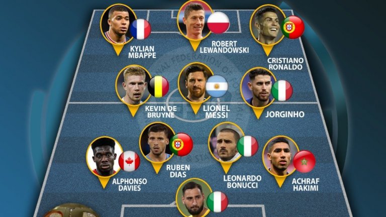 Странният идеален отбор на 2021: Меси е халф, Бензема е забравен