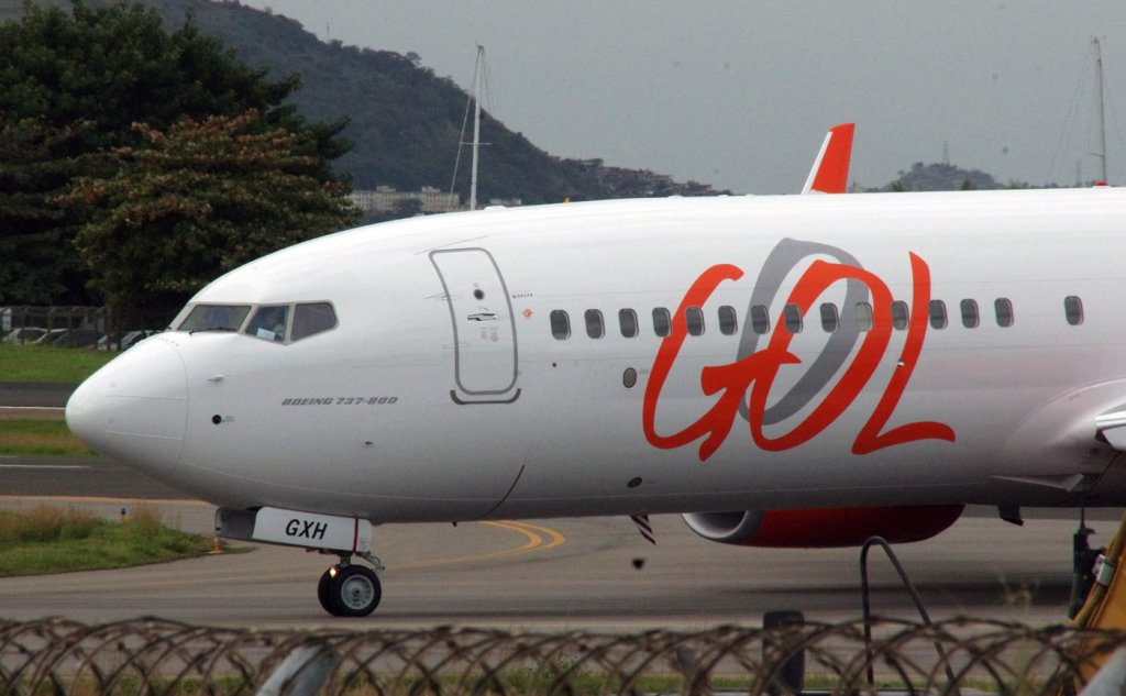 Rio de Janeiro Santos Dumont Airport - A GOL 737-800 shortly after landing