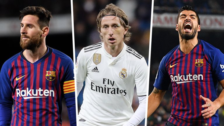 Вижте в галерията комбинирания отбор на двата испански гранда преди първото за годината Ел Класико.