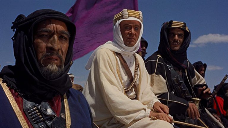 Lawrence of Arabia / “Лорънс Арабски”
Едва ли има уважаващ себе си киноман, който не е гледал историята на британския капитан Томас Лорънс, който е изпратен в сърцето на Арабия, за да обедини местните племена за въстание срещу Османската империя. 
Самият филм е изключителен не само заради невероятната си визуална презентация, сюжет и епични сцени, но най-вече защото представя по уникален начин сложната личност на Лорънс - човек останал между два свята, отхвърлен както от своите, така и от тези, на които опитва да помогне, но в крайна сметка завинаги запомнен като легендарна фигура от всички. Немалка роля за това има и Питър О’Тул, без който филмът просто не би бил същия.
