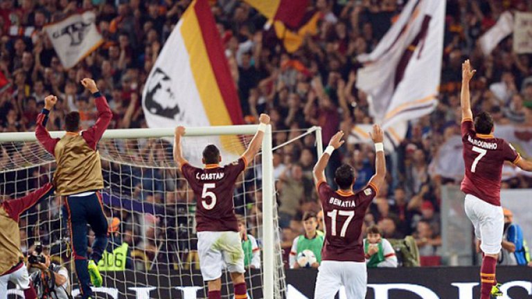 Курва Суд и футболистите на Рома избухнаха след 2:0 над омразния Наполи.