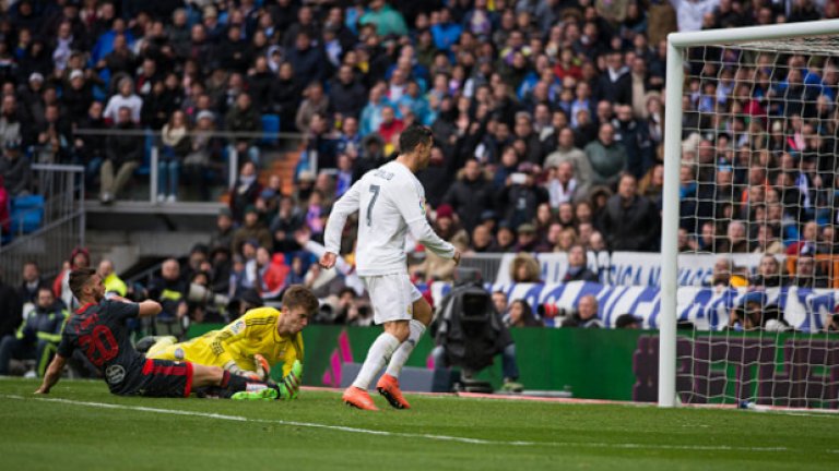 5 март: Четири гола срещу Селта
Първият и единствен път, в който „Сантяго Бернабеу“ видя четири гола от Роналдо през 2016 година, когато Реал разби Селта със 7:1.