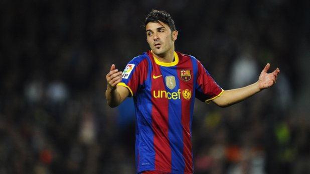 С екипа на Барселона Давид Вия има вече 14 гола в първенството на Испания