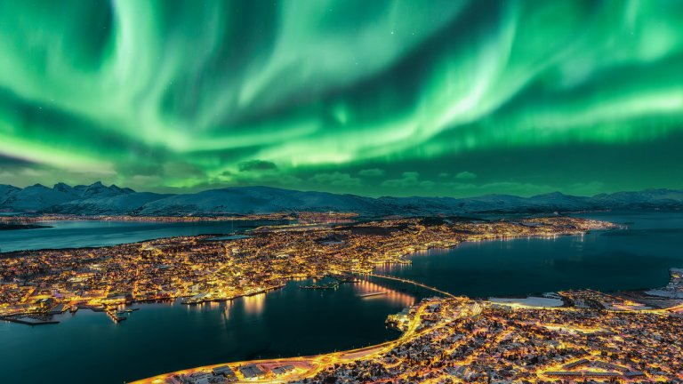 Най-големият град в Северна Норвегия е магичен през зимата