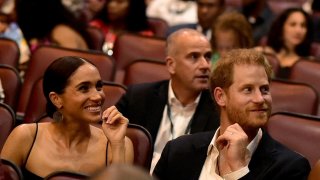 Двойката изненадващо се появи на прожекция в Ямайка