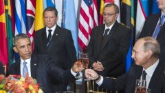 През 2015 г. Барак Обама и Владимир Путин се срещнаха в Ню Йорк по време на сесия на Генералната асамблея на ООН