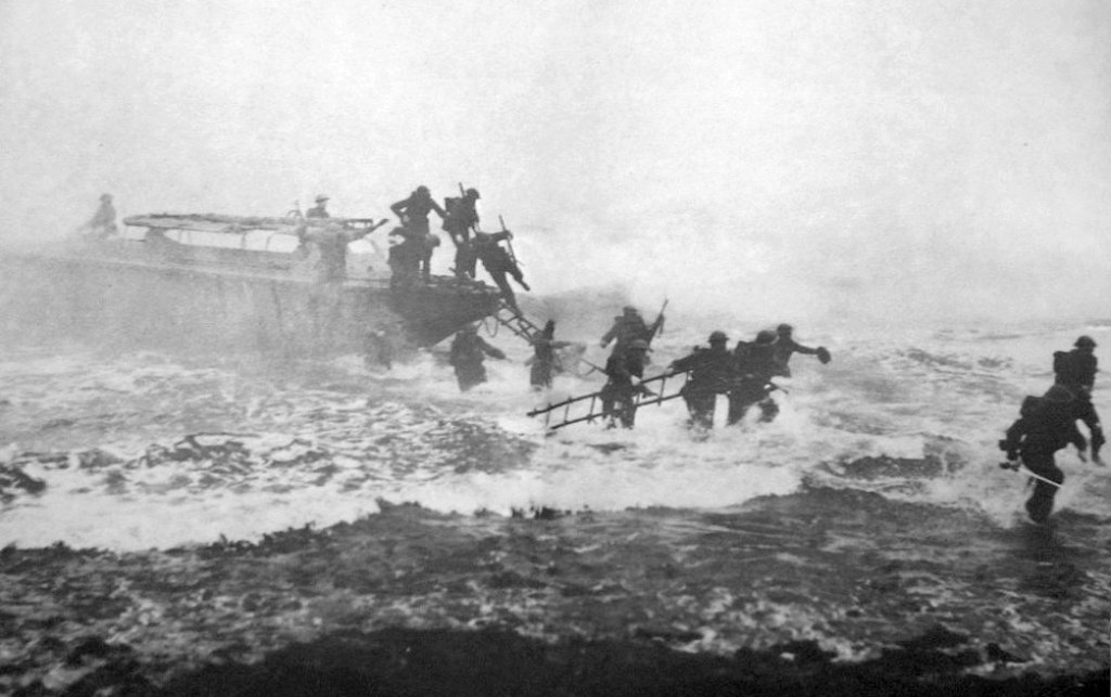 Jack_Churchill_leading_training_charge_with_sword