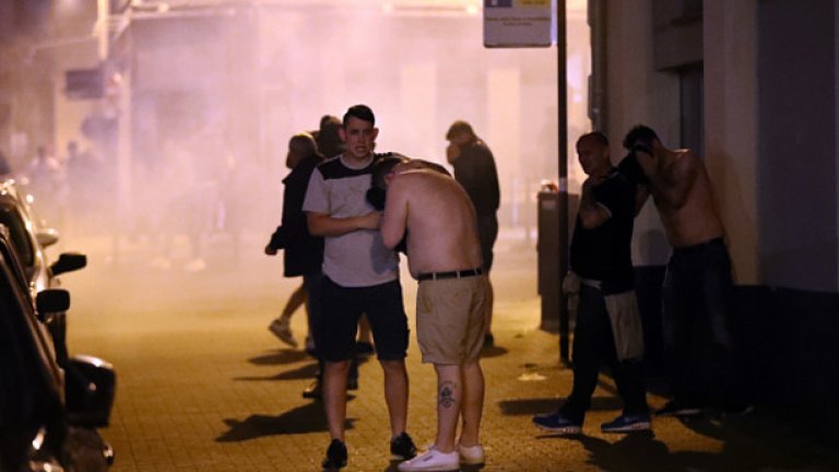 Френската полиция за пореден път си имаше неприятности с фенове от Острова.