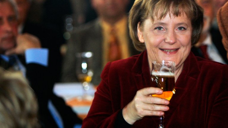 Г-жа Меркел знае какво да пие