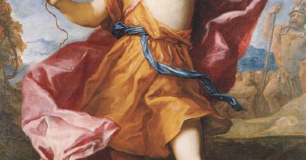 Anthoni_Schoonjans_-_Portrait_of_crown_prince_Frederick_William_as_David_with_a_sling