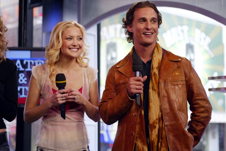 Хъдсън заедно с екранния си партньор в "Как да загубиш гаджето за 10 дни" - Матю Макконъхи