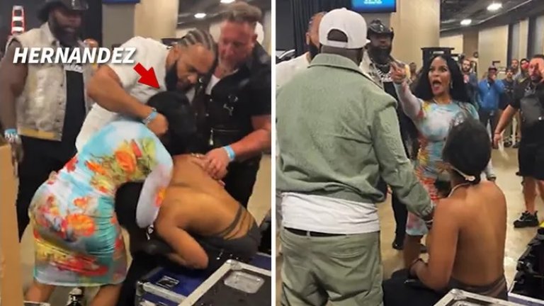 Коя е жената, която наби и съблече друга жена след мача на Флойд Мейуедър (видео)