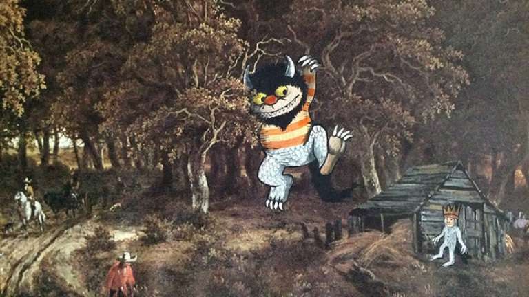 Спайдърмен нахлува в класически картини