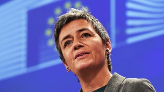 BELGIUM-EU-COMPETITION-VESTAGER