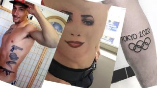 Tokyo 2020, Бам Бам от "Флинстоун", планети и сълзи: Абсурдните татуировки на спортните звезди