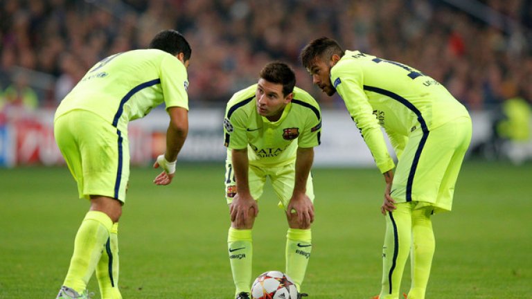 Ако ударното три на Барса се справи с Атлетико, каталунците ще си осигурят титлата в Примера още в неделя