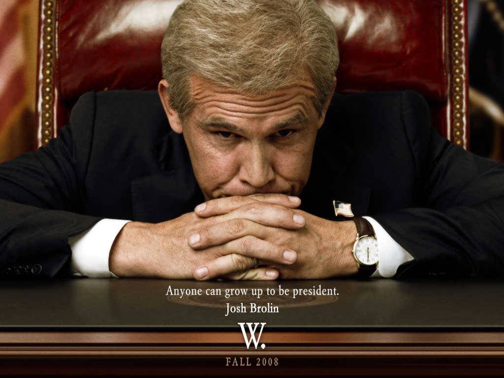 Джош Бролин играе Джордж Буш в \"W.\", 2008