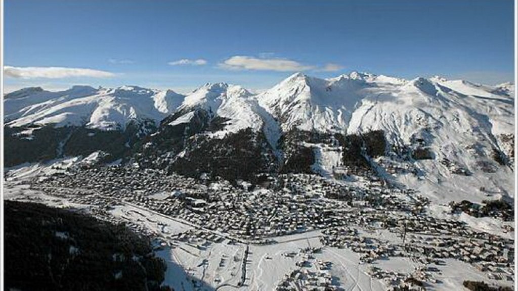 Aerial photo of Davos