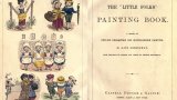 За първа книжка за оцветяване в света се приема английската "The "Little Folks" Painting Book", която излиза за първи път през 1879 година.