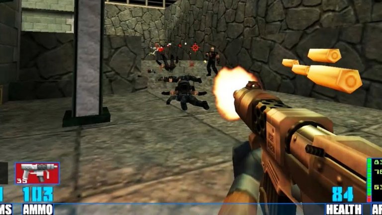 SiN (1998)
Когато излиза през 1998 г., шутърът SiN определено е сочен за достоен наследник на Quake 2. Хитът на студиото Ritual Entertainment е поредното доказателство, че не е нужно да се използват върховите графични технологии, за да се направи нещо наистина приятно. Сюжетът, изпращащ ви във футуристичния град Фрийпорт през 2037 г., не е много засукан, но определено е интригуващ и на моменти ще ви изненада с напълно неочаквани обрати. За съжаление обаче, играта излиза в същия месец като Half-Life, която на свой ред се оказва основата за поколения шутъри след това. И SiN, и Half-Life носят по нещо ново за жанра, но епосът на Valve е играта, предопределена да се превърне във вечна класика. Затова за SiN днес почти не се говори, освен в кръга на ентусиазирани ретро геймъри, а играта е обречена да намира място най-вече в класации като тази.