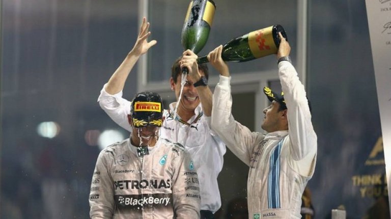 Хамилтън на подиума