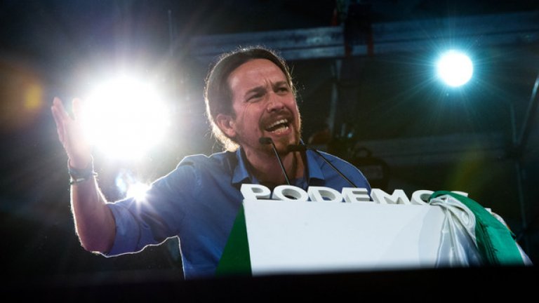 Ако прогнозите се потвърдят - за пръв път традиционната левица ще бъде изместена от водещата си позиция от формацията Podemos на Пабло Иглесиас